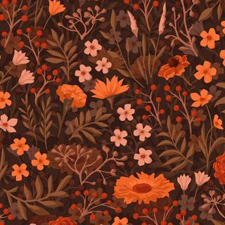 Orange computer aesthetic wallpaper