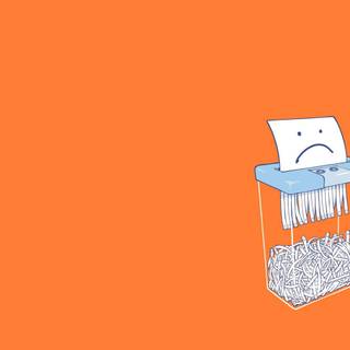 Orange computer aesthetic wallpaper