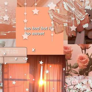 Orange computer aesthetic wallpaper