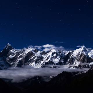 Blue dark winter wallpaper