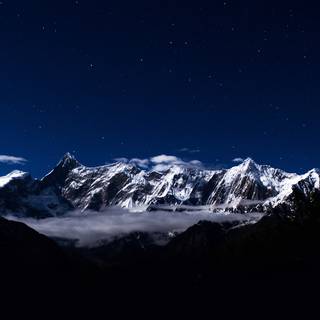 Blue dark winter wallpaper