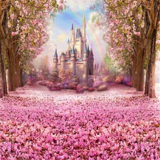 Spring rainbow road wallpaper