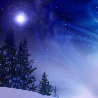 Blue dark winter wallpaper