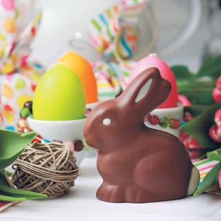 Easter bunny chocolate wallpaper