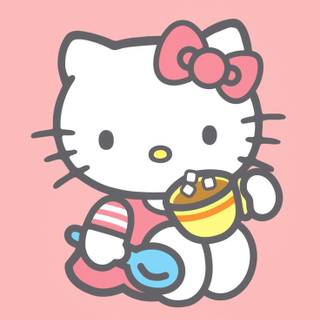 Cute Hello Kitty Easter wallpaper