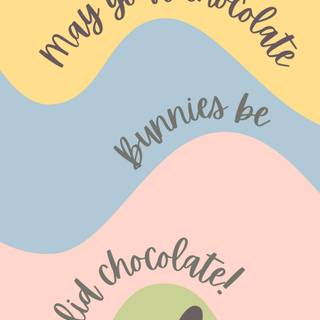 Easter bunny chocolate wallpaper