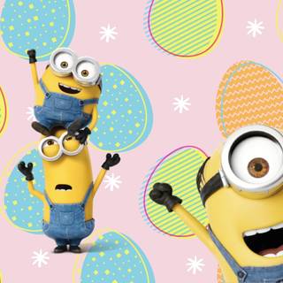 Minions Easter laptop wallpaper