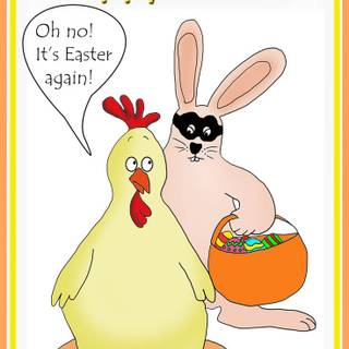 Funny Happy Easter wallpaper