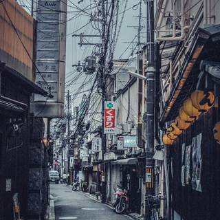 Japan alley wallpaper