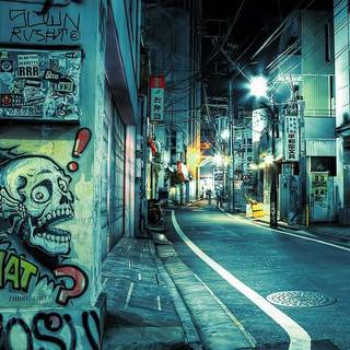 Japan alley wallpaper