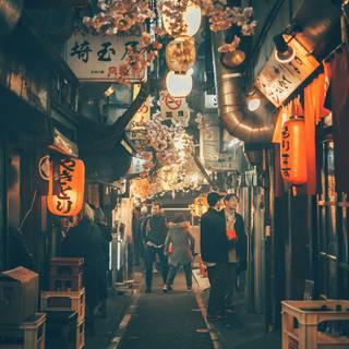 Japan alley wallpaper