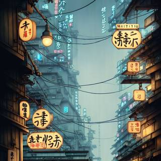 Japan alley wallpaper