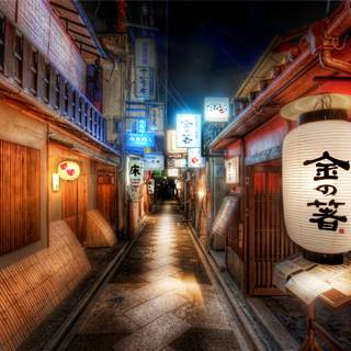 Japan alley wallpaper