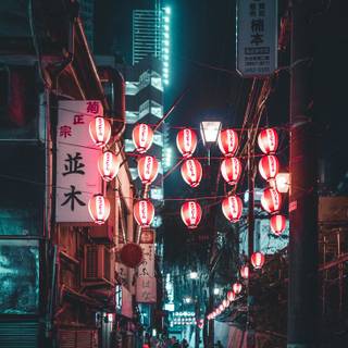 Japan alley wallpaper