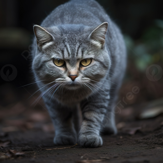 Dark grey cat wallpaper