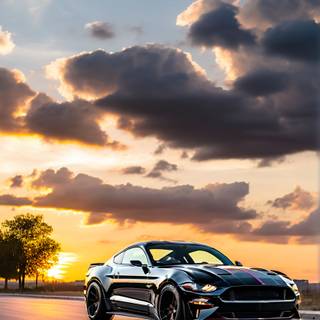 Ford Mustang 2024 iPhone wallpaper