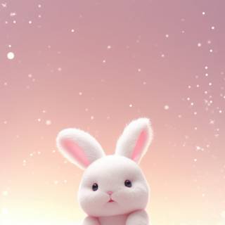 Cute bunny cartoon wallpaper