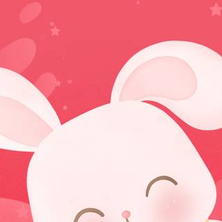 Cute bunny cartoon wallpaper