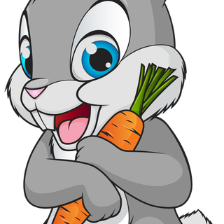 Cute bunny cartoon wallpaper