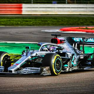 Mercedes W11 desktop wallpaper