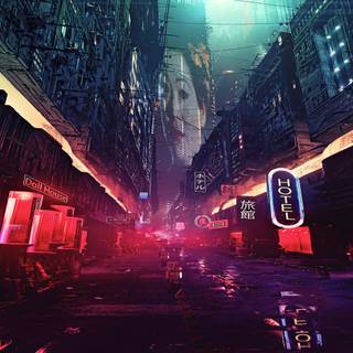 4k future city wallpaper