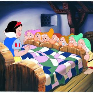 Snow White and Seven Dwarfs 4k wallpaper