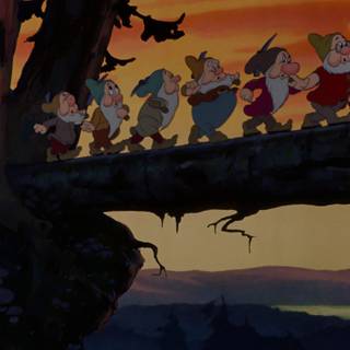 Snow White and Seven Dwarfs 4k wallpaper