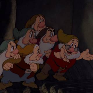 Snow White and Seven Dwarfs 4k wallpaper