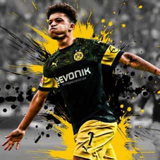 Jadon Sancho 4k wallpaper