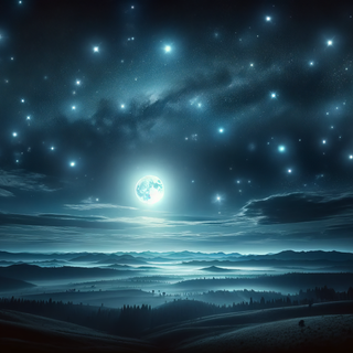 Night sky art wallpaper