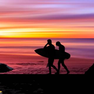 Purple and black sunset wallpaper