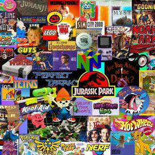 90s icons wallpaper