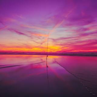 Purple and black sunset wallpaper