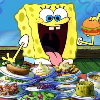 SpongeBob food wallpaper