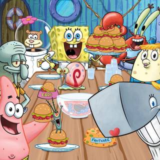 SpongeBob food wallpaper