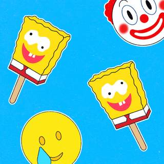 SpongeBob food wallpaper