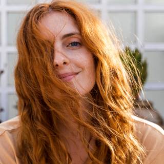 Girls ginger blonde wallpaper