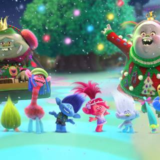 Trolls Holiday wallpaper