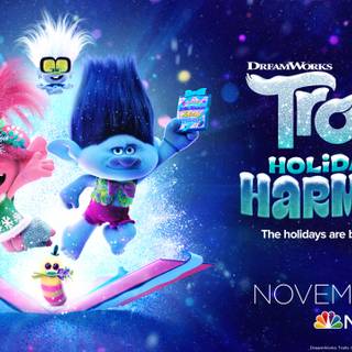Trolls Holiday wallpaper