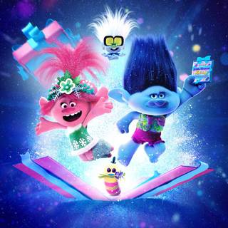 Trolls Holiday wallpaper