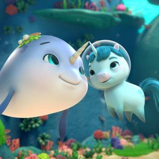 Not Quite Narwhal wallpaper