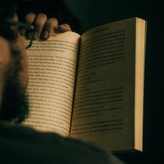 Dark reading wallpaper