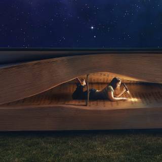 Dark reading wallpaper