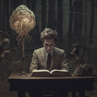 Dark reading wallpaper