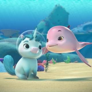 Not Quite Narwhal wallpaper