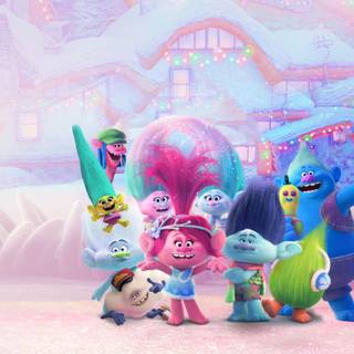 Trolls Holiday wallpaper