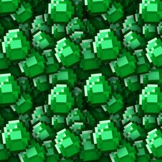 Minecraft emerald wallpaper