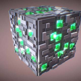 Minecraft emerald wallpaper