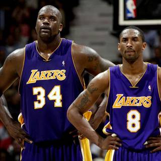 Kobe Bryant and Shaq wallpaper