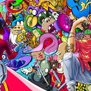 Graffiti anime wallpaper
